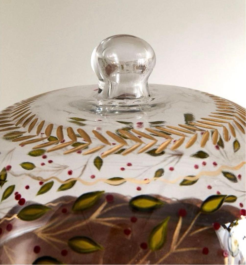 ZARA HOME クリスマスウッドスタンド付きケーキドーム【新品•タグ付き