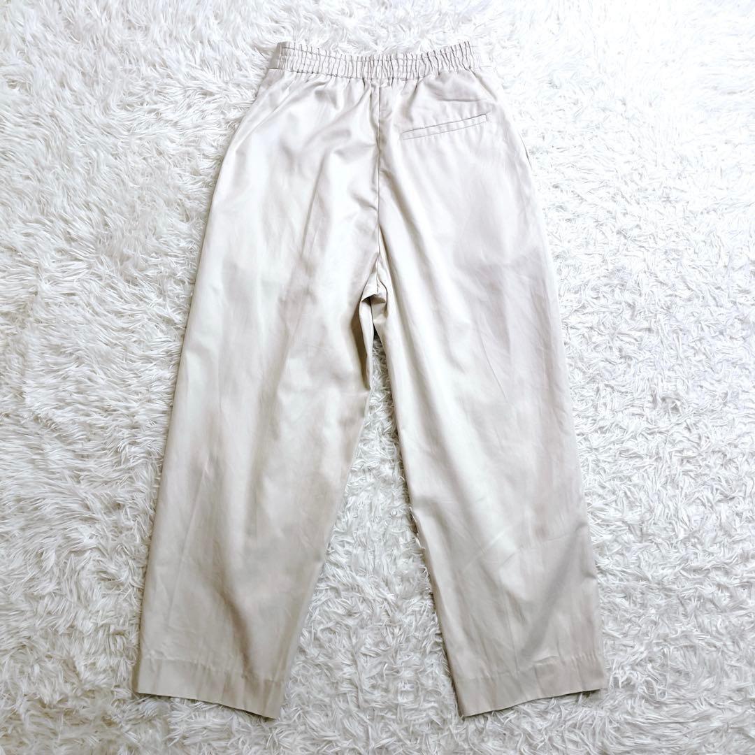Drawer ドゥロワー コットンツイルタックパンツ ツータック size36