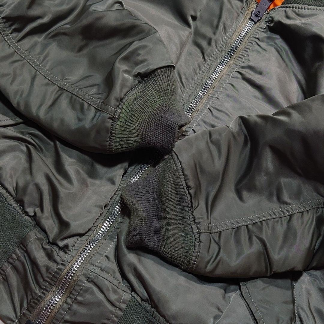 80s 90s ALPHA INDUSTRIES MA-1 USA製 縦ステッチ