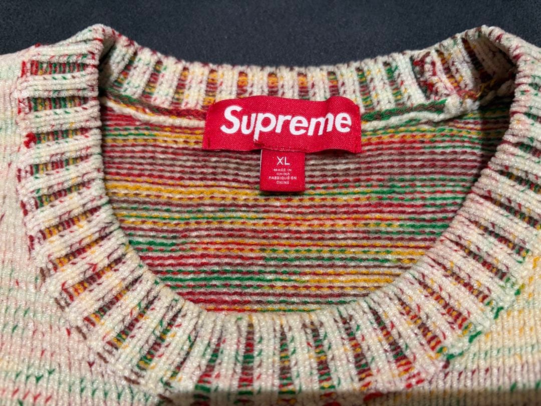 トップス Supreme Contrast Arc Sweater \"White\" XL