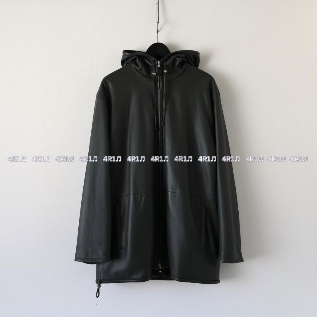 【訳アリ】LOWEW ナッパレザー カシミヤ フードコート モッズコート 48 訳アリ】LOWEW ナッパレザー カシミヤ フードコート モッズコート 48