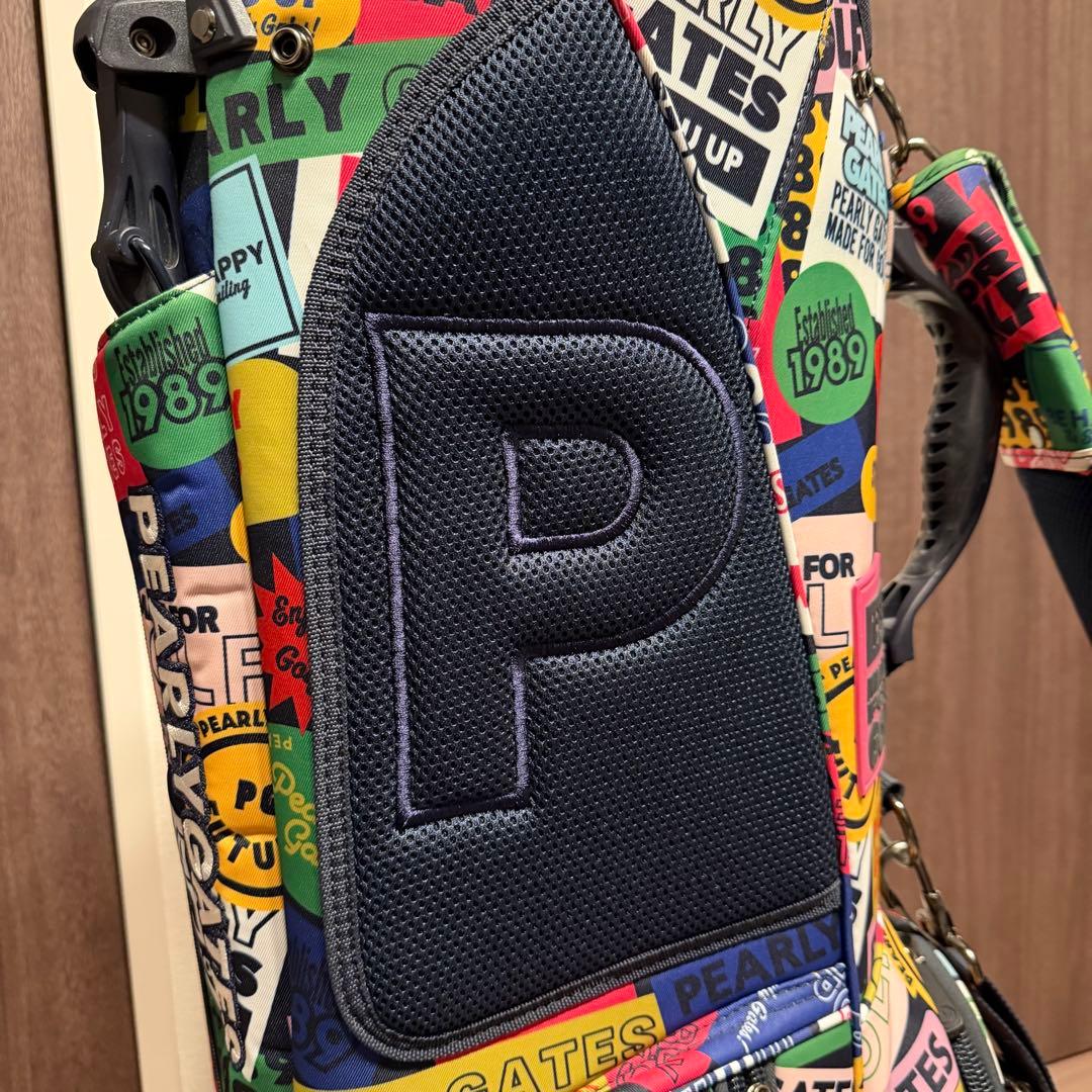 希少】パーリーゲイツ キャディバッグ カラフルワッペン【極上品】