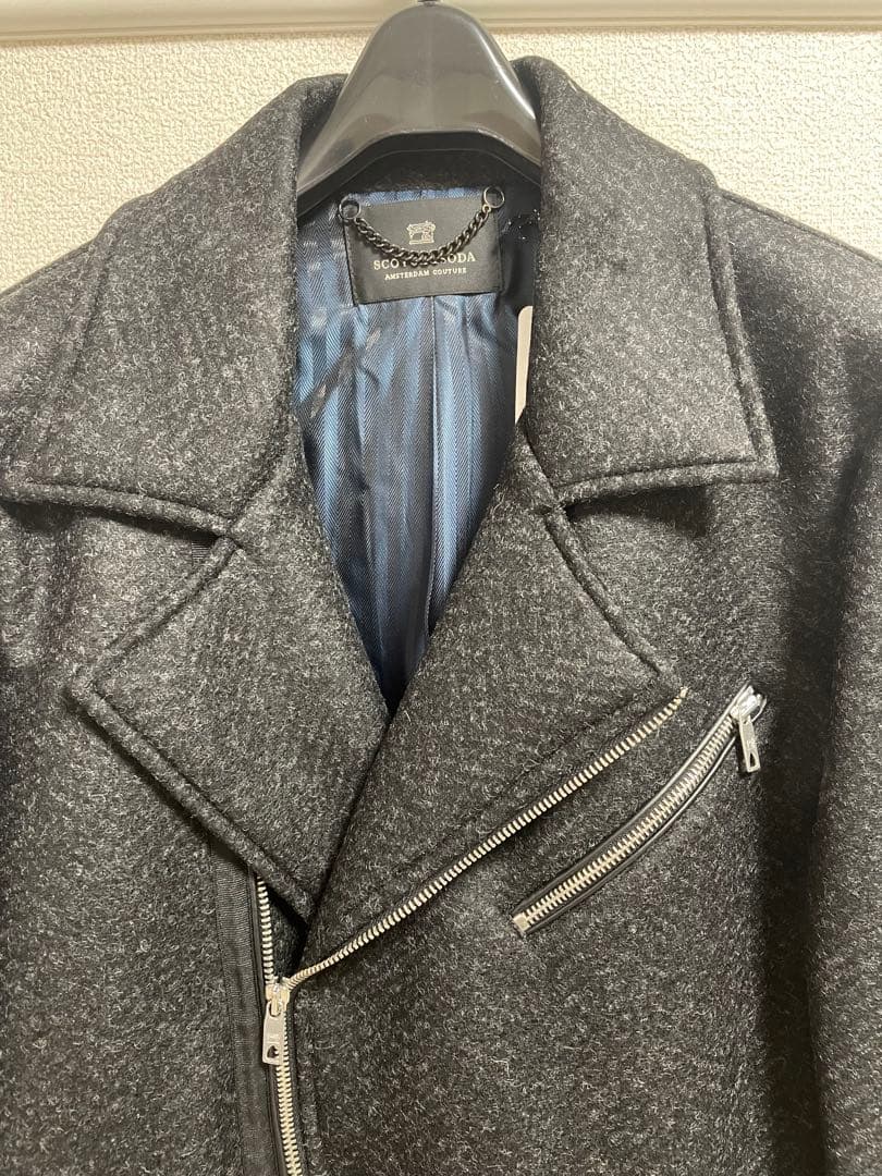 新品 scotch&soda ライダースピーコート