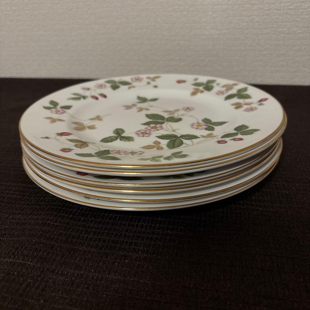 ウェッジウッド　ワイルドストロベリー　デザートプレート　20.5cm