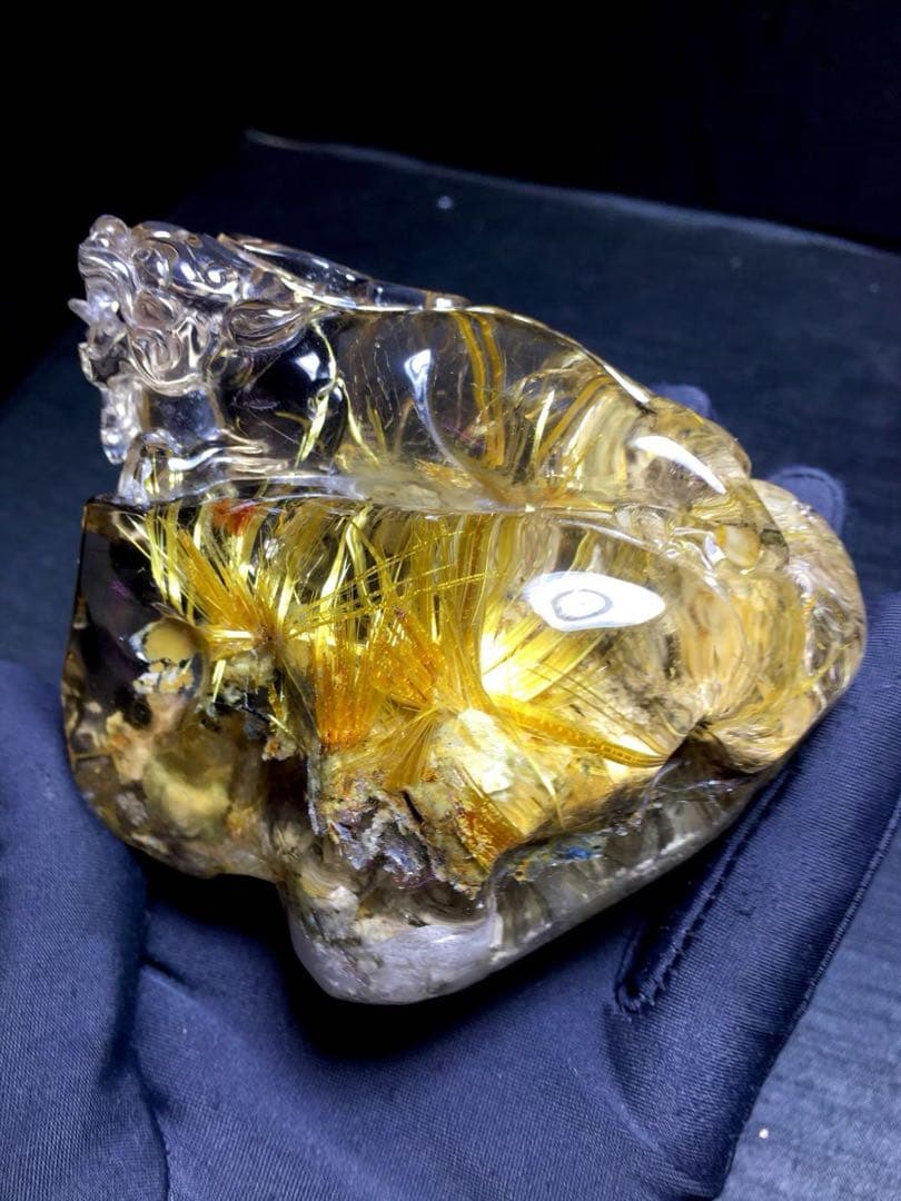 ⭐︎【天然】フラワールチルオーツ 置物 375.2g