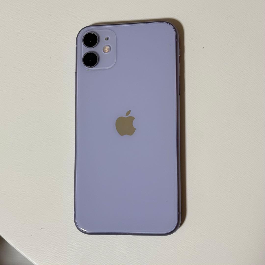美品 iPhone 11 パープル 128GB バッテリー98%