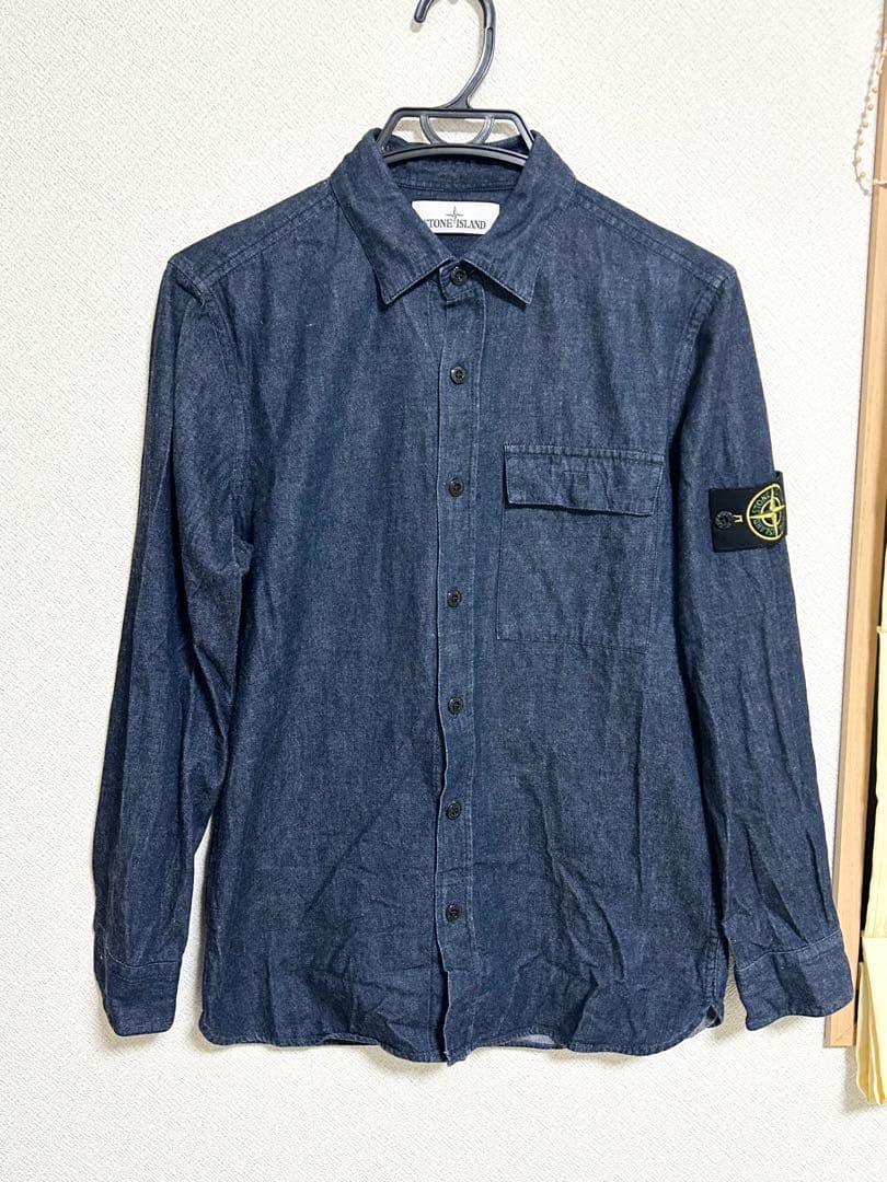 stone  ストーンアイランド ジャケット シャツ デニム 美品 STONE ISLAND(ストーンアイランド) デニムジャケット インディゴ