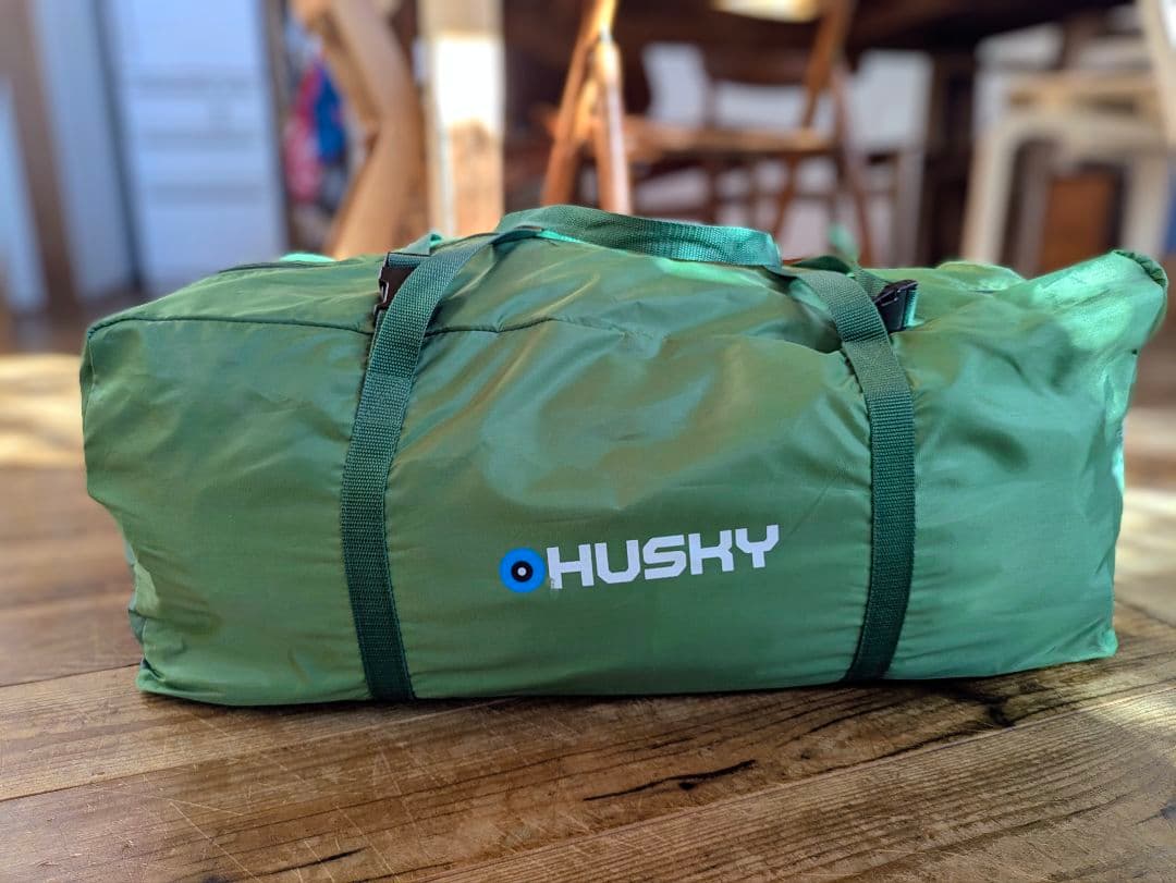 HUSKY Bigless グリーン キャンプテント　5人用 HUSKY Bigless グリーン キャンプテント 5人用 Family tent for 5