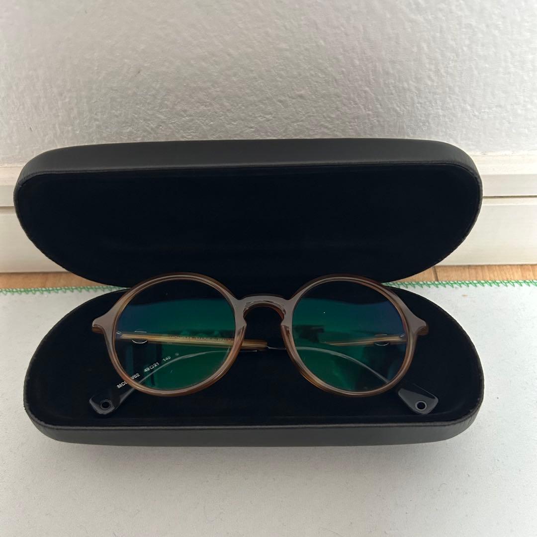 MONCLER 49□21 140 ボストンフレーム クリアレンズ MONCLER（モンクレール） サングラス ML0109K メンズ メガネ ボストン