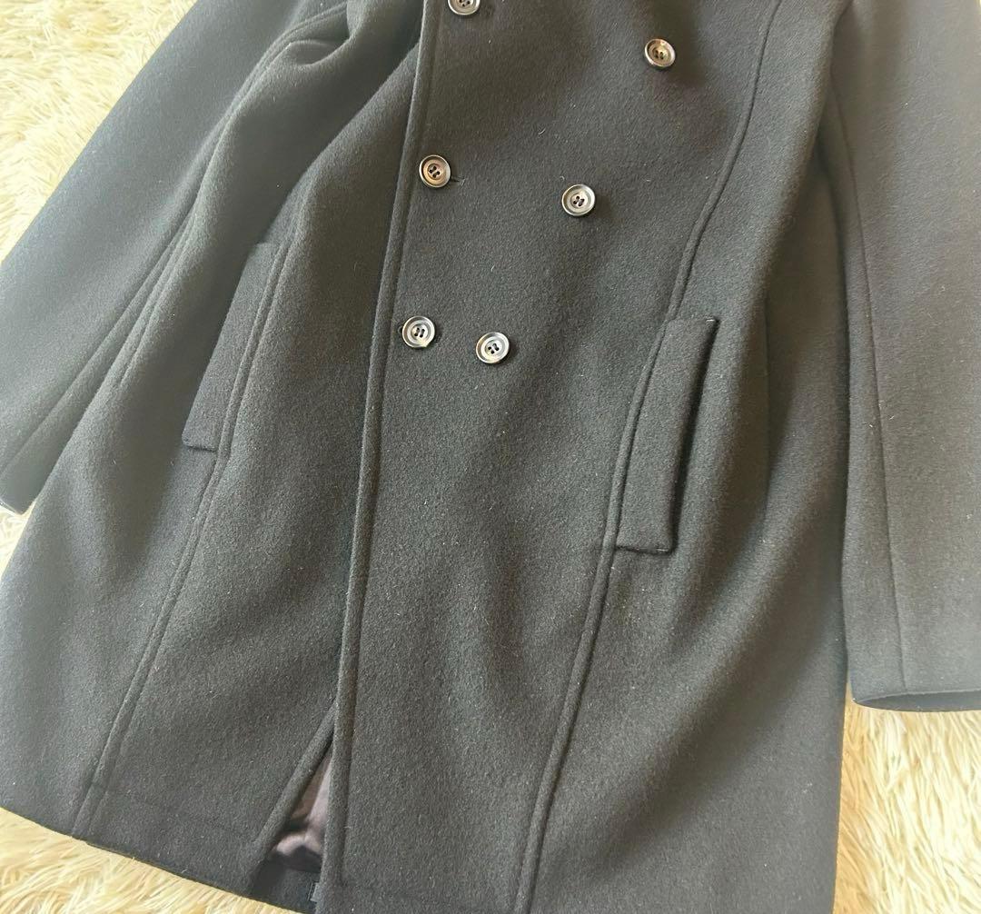 人気 atoアトウ アンゴラ LAMP MELTON HOODED COAT L