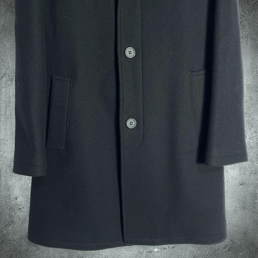A.P.C. ウール メルトン チェスターコート M ベルト付き 美品 黒