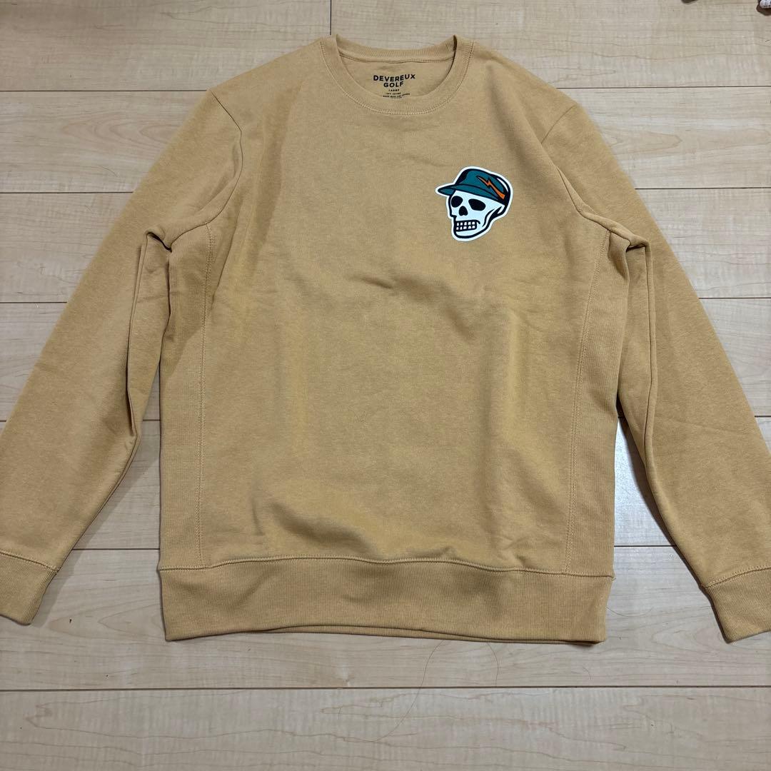 DEVERAUX GOLF シグネチャーパッチ クルーネック スウェット L