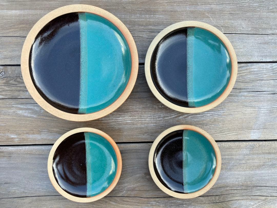 柳宗理　中井窯　染め分け　皿　4点　牛ノ戸窯因州・中井窯　絶版品 中井窯｜和食器の通販 monsen