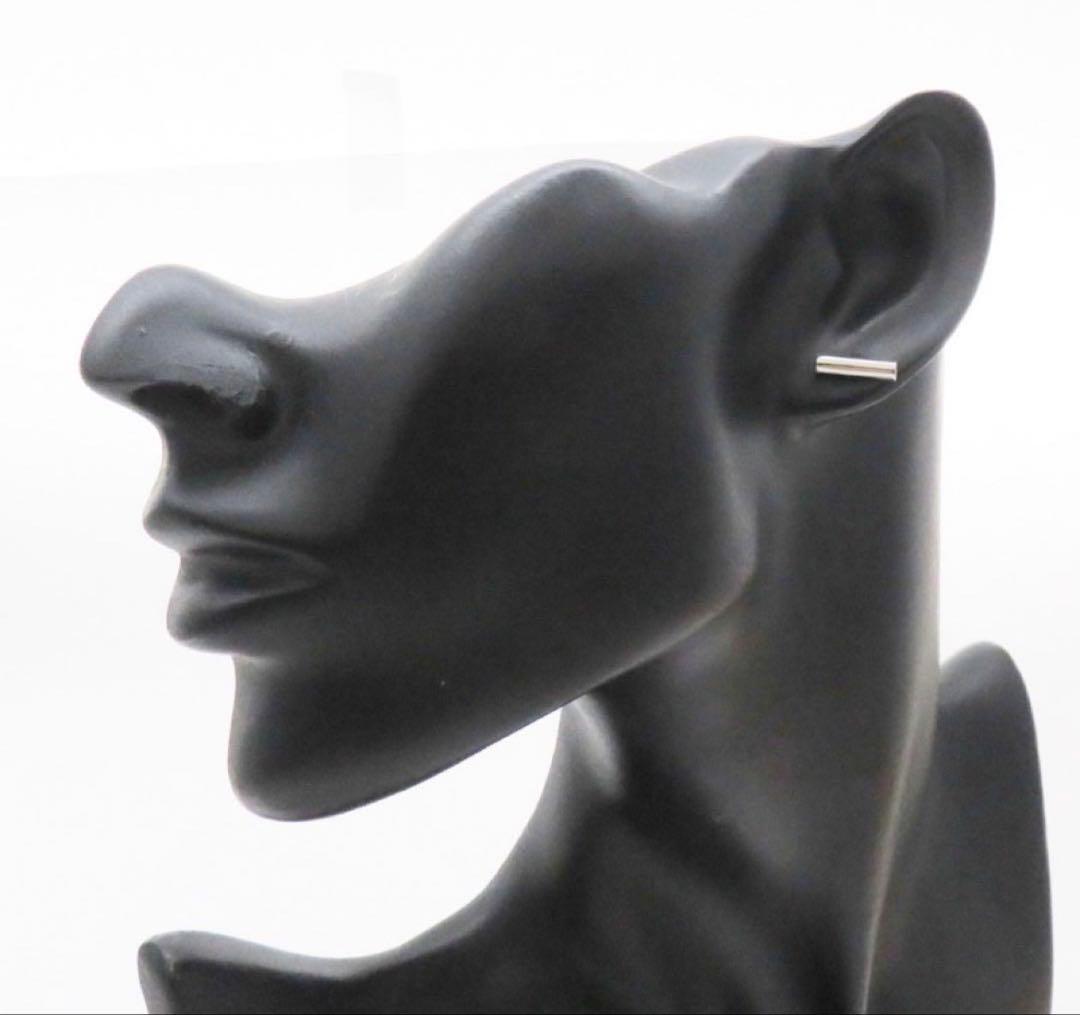 Pt900 バーデザインピアス プラチナ素材 地金 新品 おしゃれ 棒 - メルカリ