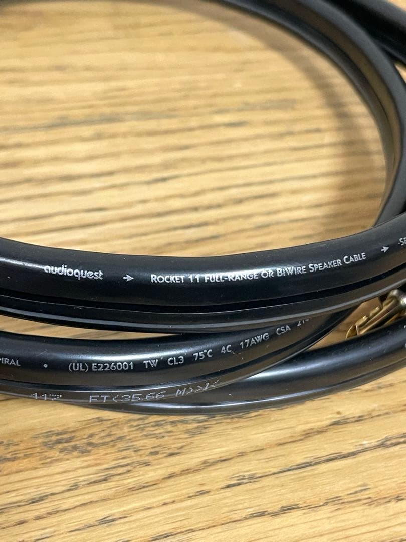 audioquest ROCKET 11 スピーカーケーブル 3m 2本セット - メルカリ