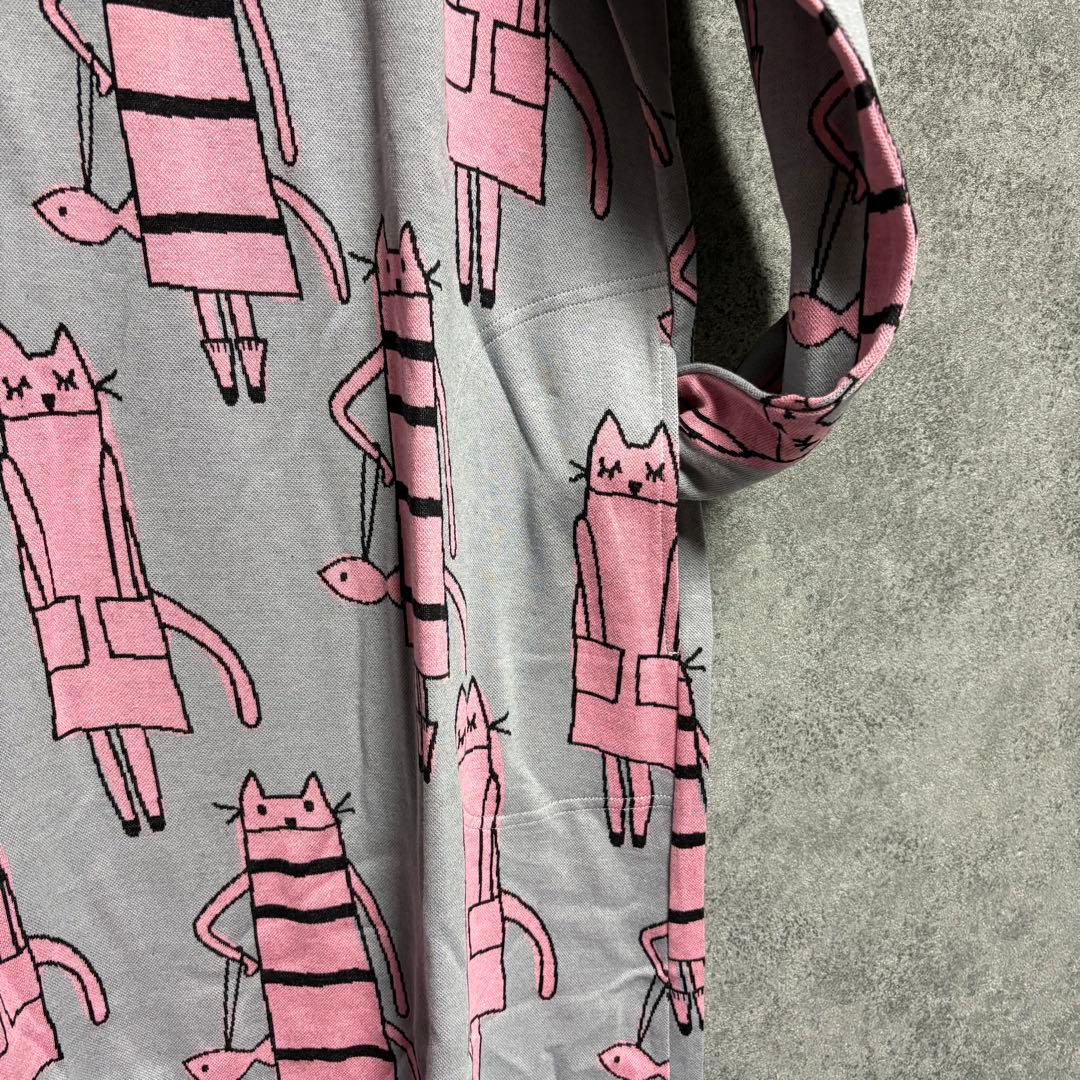 新品 マタノアツコ ニューヨークのねこ柄ワンピース・ルームウェア「M