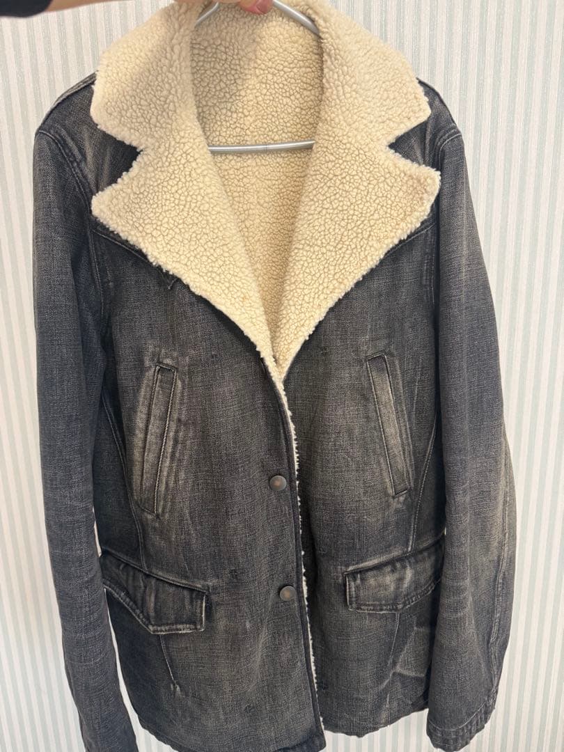 J*m様 宮下本人期　エヌエヌ　ナンバーナイン　デニム　ボアジャケット　4黒 J*m様 宮下本人期 エヌエヌ ナンバーナイン デニム ボアジャケット 4黒