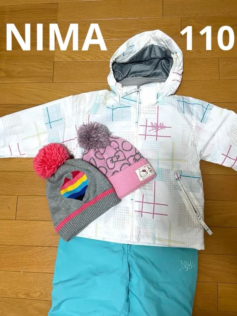 NIMA キッズスノーウェアセット 110 帽子2点付き NIMA キッズスノーウェアセット 110 帽子2点付き
