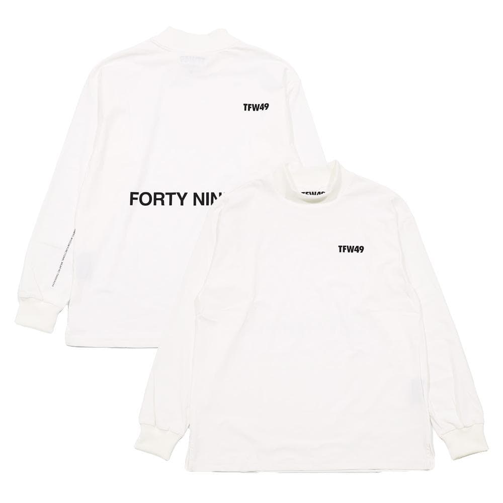 新品☆TFW49☆モックネック ロングスリーブTee 楽天市場】【2/22迄エントリーで19倍確定】TFW49 MOCKNECK PRINT LONG