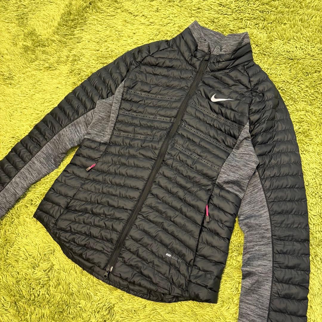 NIKE GOLF ナイキゴルフ エアロロフト 中綿ジャケット ブラック Ｓ Nike Golf - AeroLoft Repel Quilted Zip-Up Golf Jacket - Black Nike