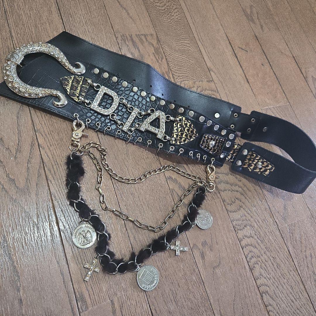 d.i.a.　ダイヤ正規品☆レア☆ブラックレザーベルト d.i.a - d.i.a. ベルトの通販 by 綴's shop プロフィール必ず読んで