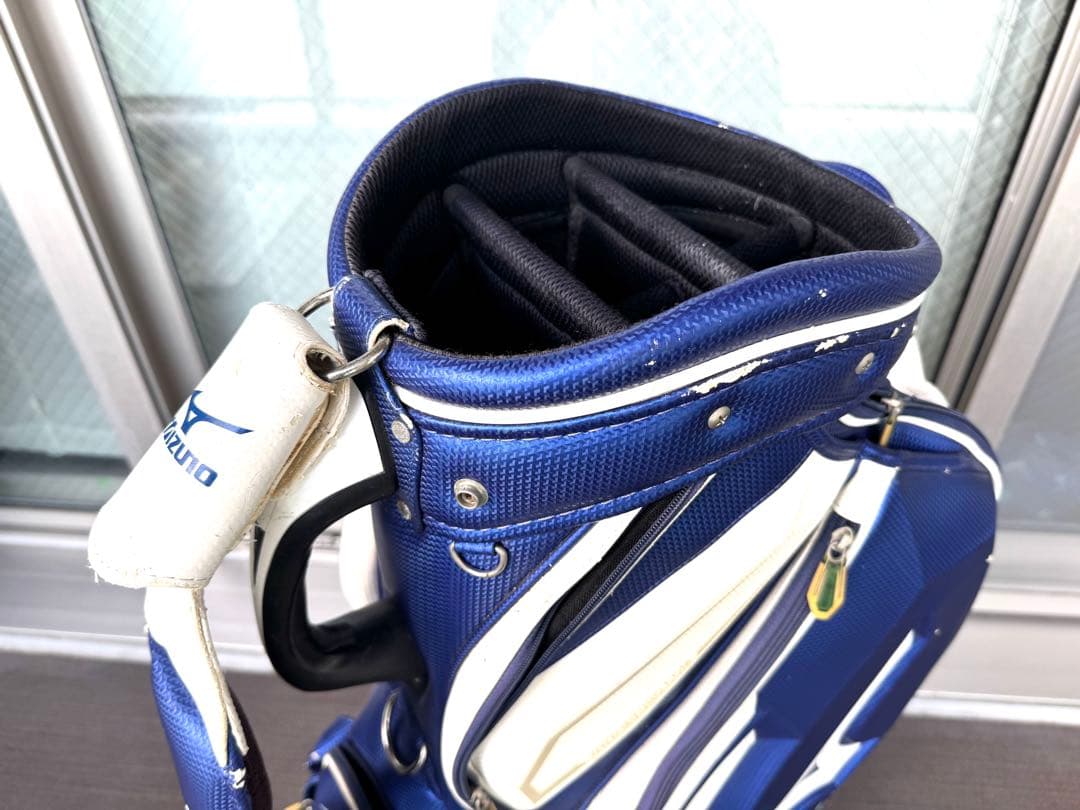Mizuno キャディバッグ ツアーモデル 青/白