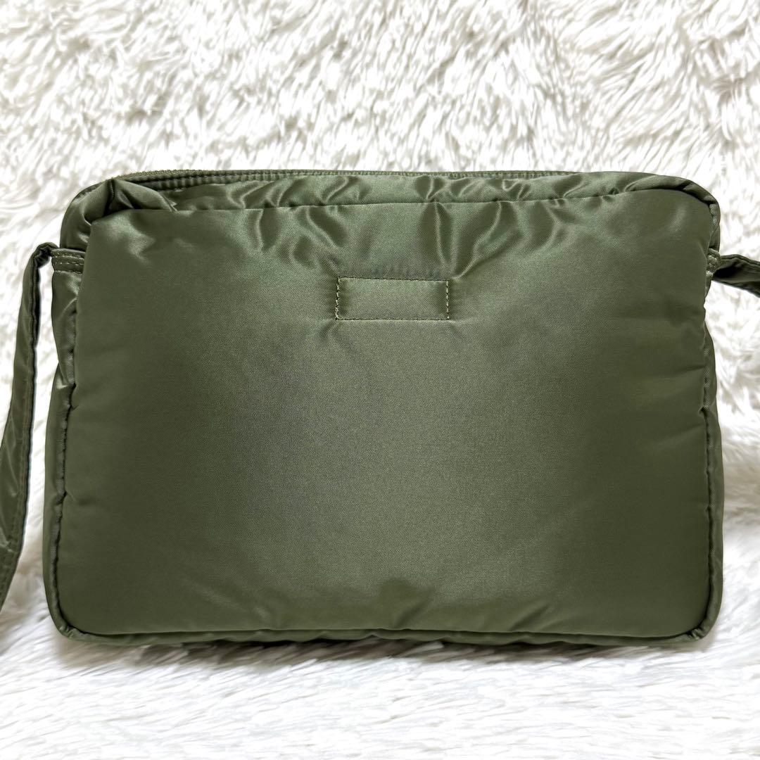 極美品 PORTER ポーター タンカー ショルダーバッグ L 2層 グリーン
