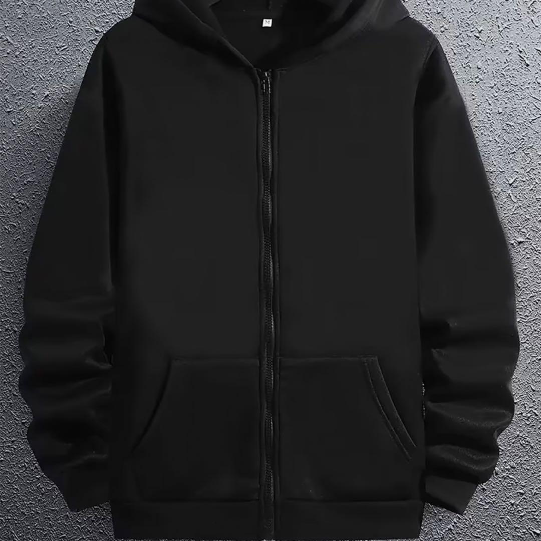 【英喜出品】フードパーカー ジッパー【3枚セット】【サイズL】 3color 】ファーフードジップアップパーカー ／ fur zipup hoodie