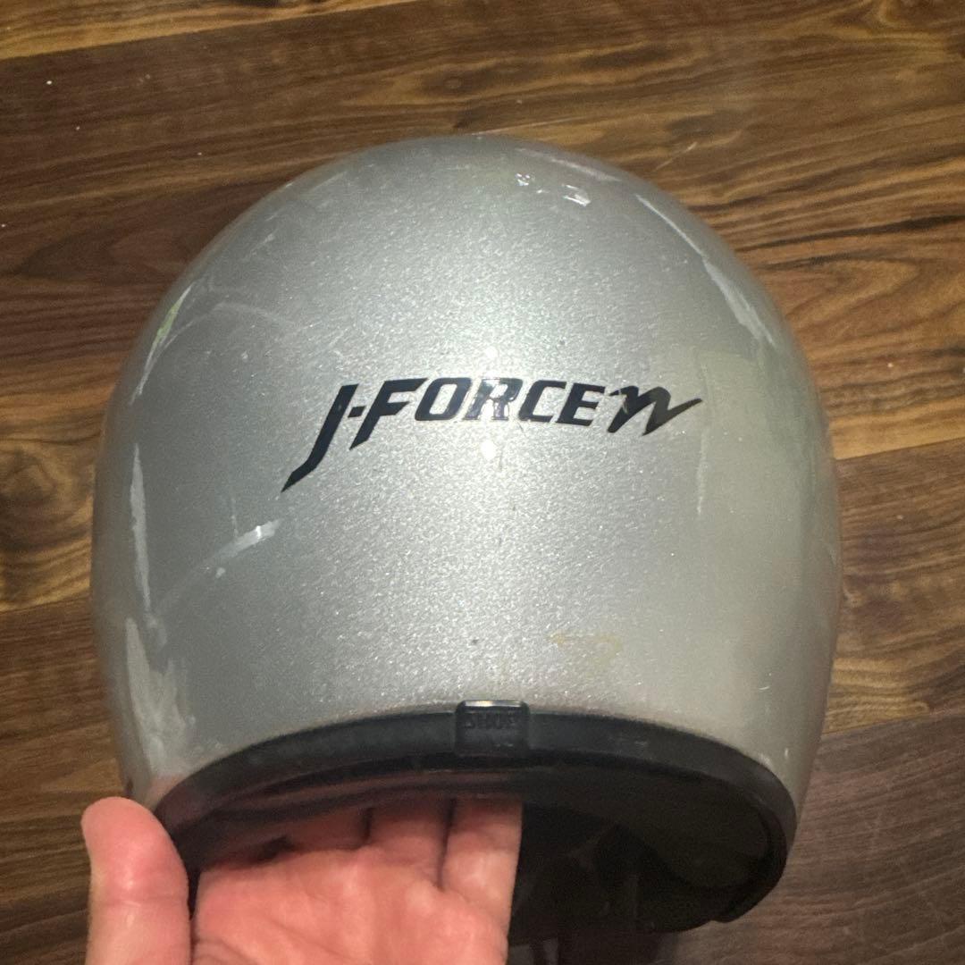 SHOEI ジェットヘルメット シルバー JFORCE 希少 当時物 - メルカリ
