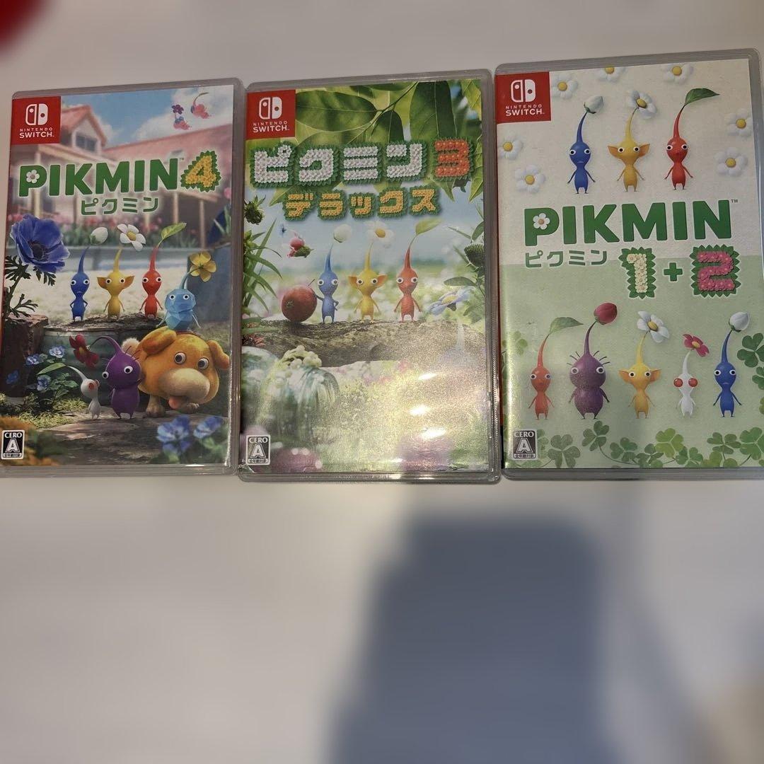 ピクミンシリーズ 1 2 3 4 Pikmin 1+2 & 3 Deluxe & 4 Switch Brand New Game Bundle (Action