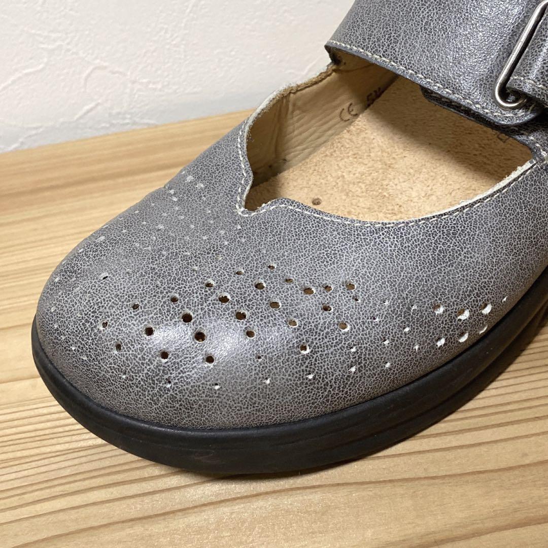 フィンコンフォート HUDSON ウォーキングシューズ レザー ベルクロ