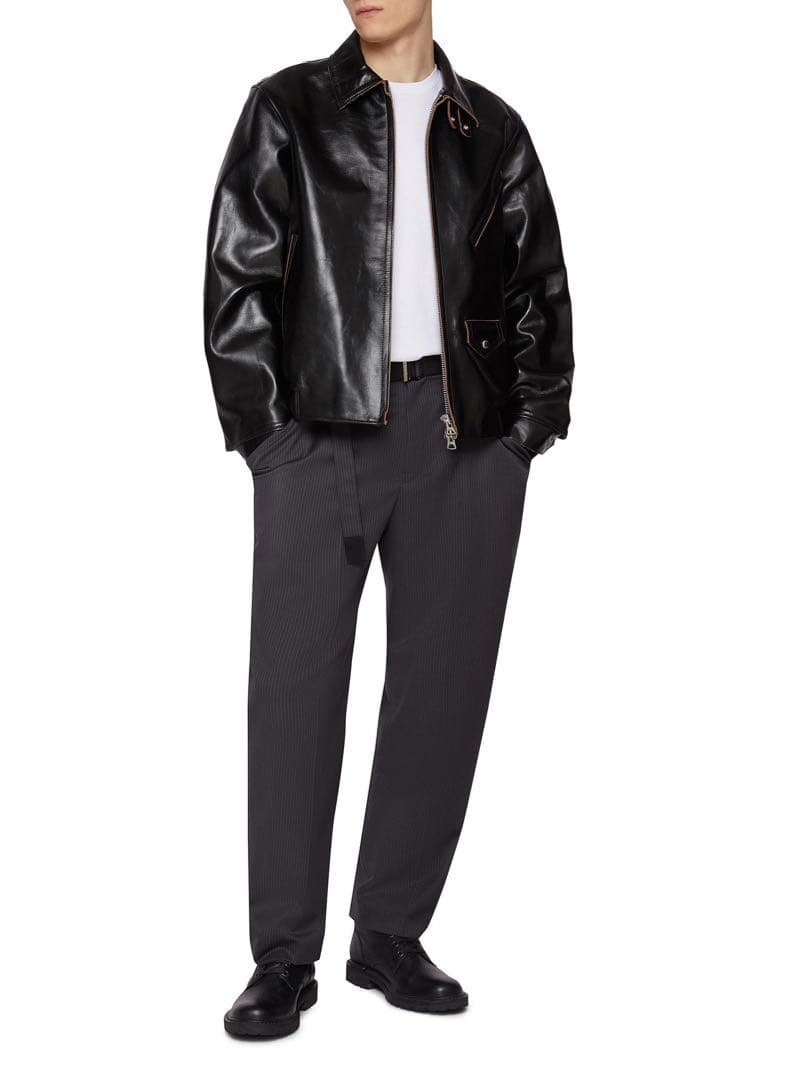 楽さん専用 sacai 25ss レザージャケット 2 - メルカリ