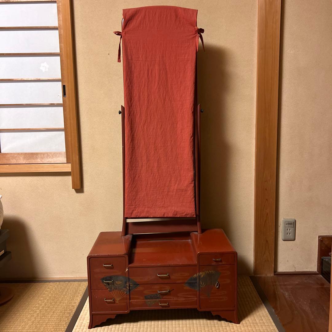 昭和レトロ鏡台　Japanese Showa Mirror 三面鏡 昭和レトロ 鏡台 姿見 ドレッサー - メルカリ