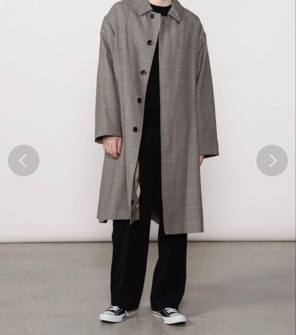 ぴ*ー様 新品☆オーシバル☆ウールチェックバルマカーンコート