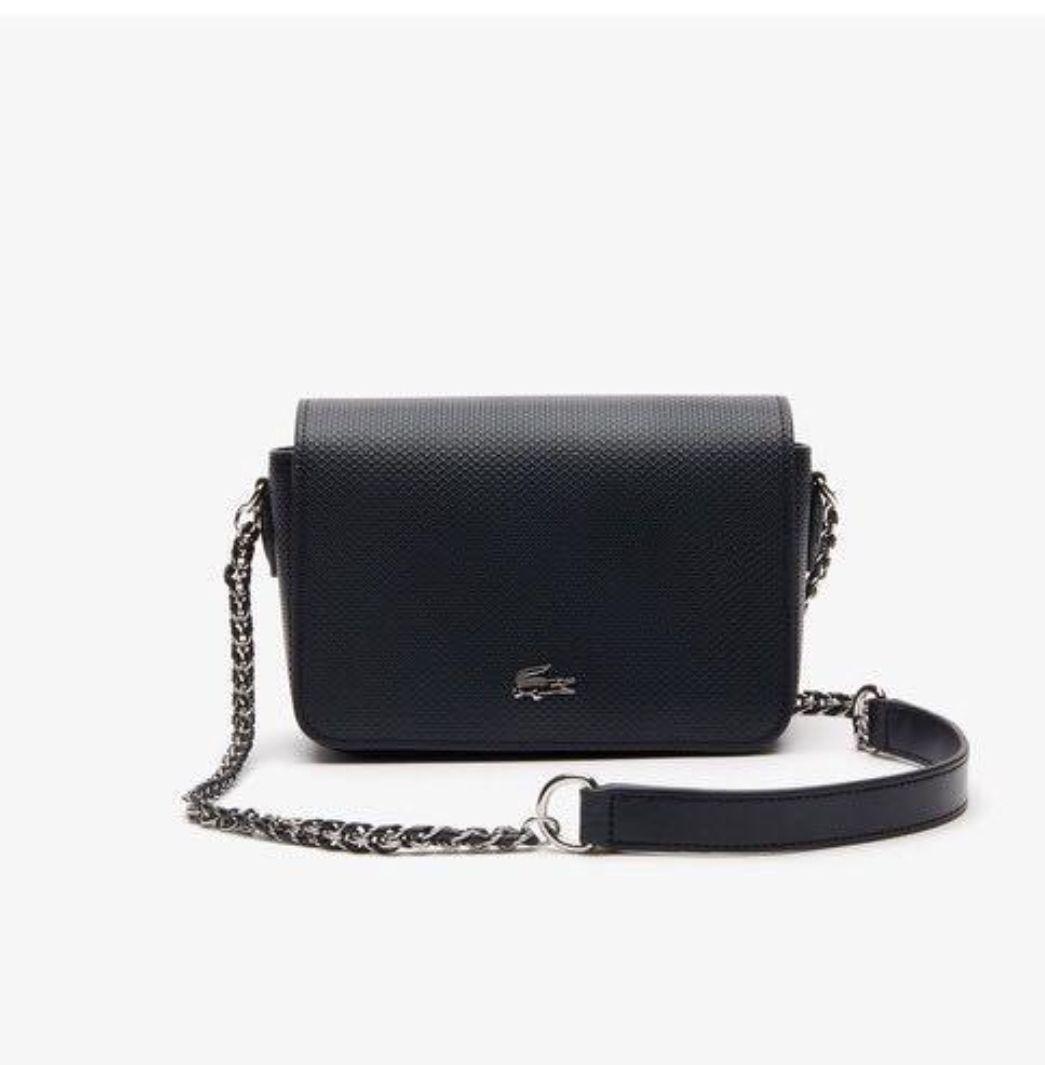 ラコステ　鹿の子地エンボスレザーフラップバッグ オシアン レザーフラップバッグ NH5049OI - ラコステ（LACOSTE）公式