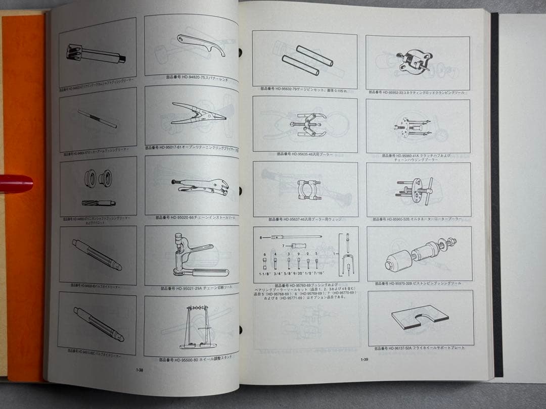 ハーレーダビッドソン 公式サービスマニュアル（日本語版） 当時物