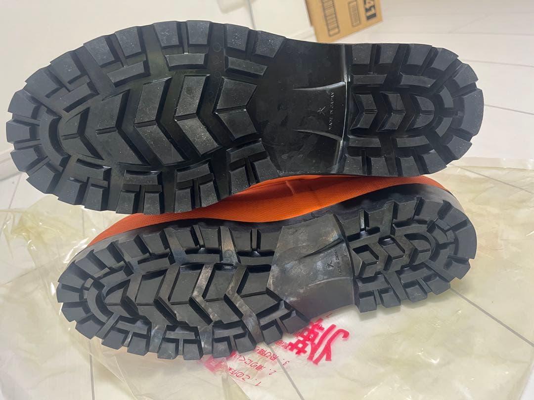 シバタ工業 冷凍倉庫用長靴 大サイズ -60℃対応 オレンジ