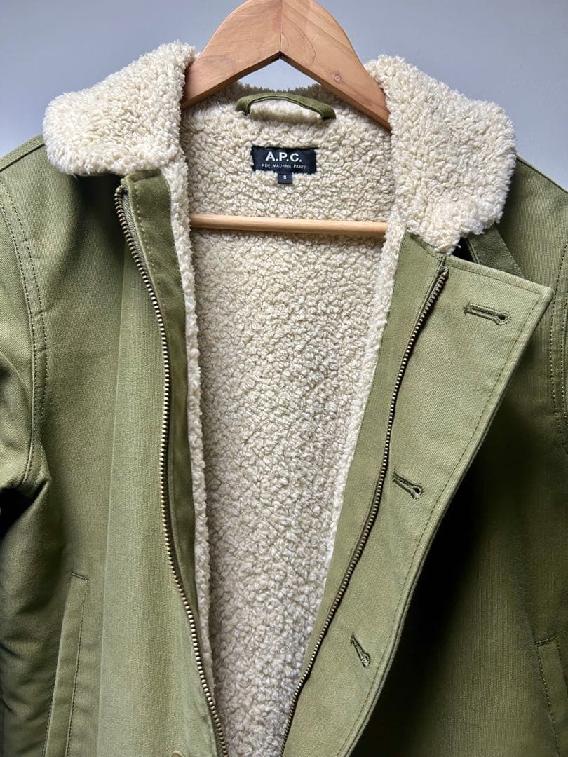 美品】 A.P.C. ボアコート モッズコート メンズ Sサイズ
