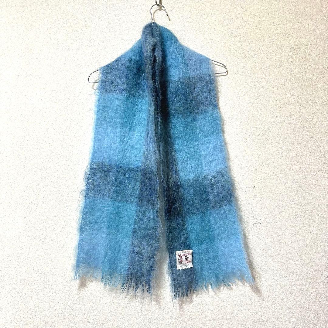 60s 70s モヘア 100% GLEN CREE マフラー ヴィンテージ
