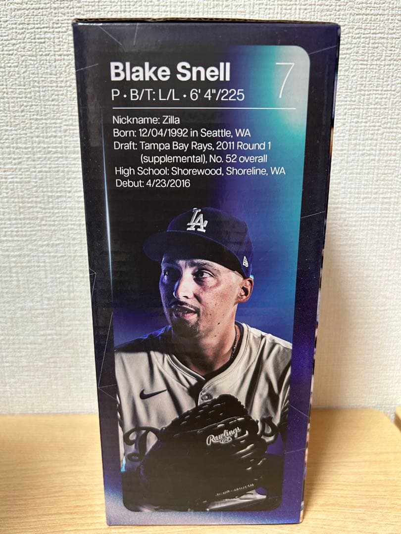 6/16ドジャースタジアム限定配布 ブレイク・スネル投手ボブルヘッド人形