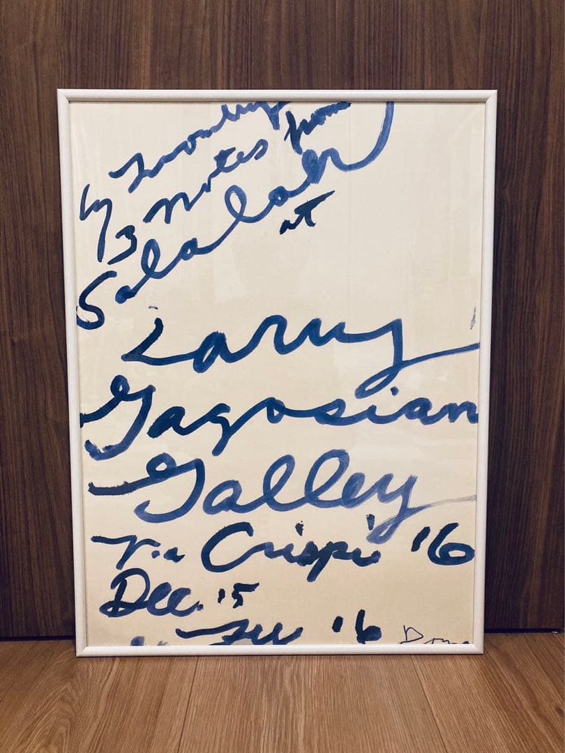 デッドストック正規品Cy Twombly サイトゥオンブリー 特徴額装済