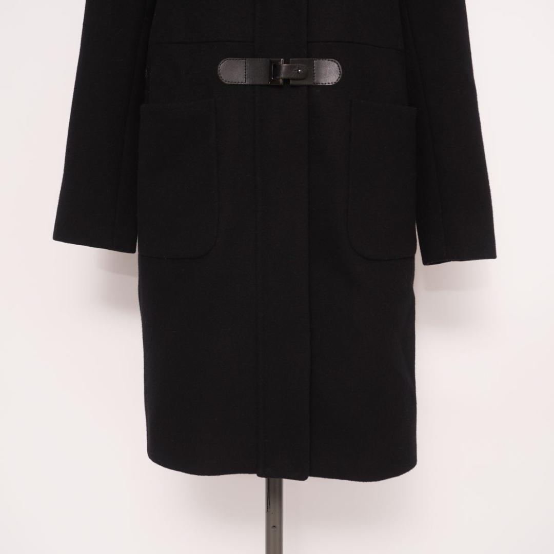 ポールスミスブラック ウール100％ ダッフルコート 黒 サイズ38*LD844