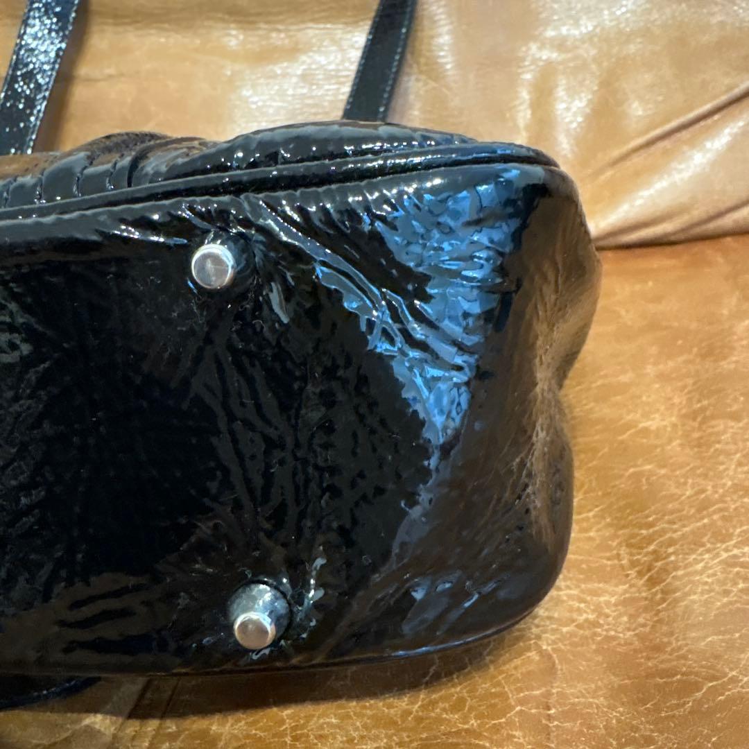 ジャックルコー パリ pari 中古 バッグ エナメル ブラック 黒 - メルカリ