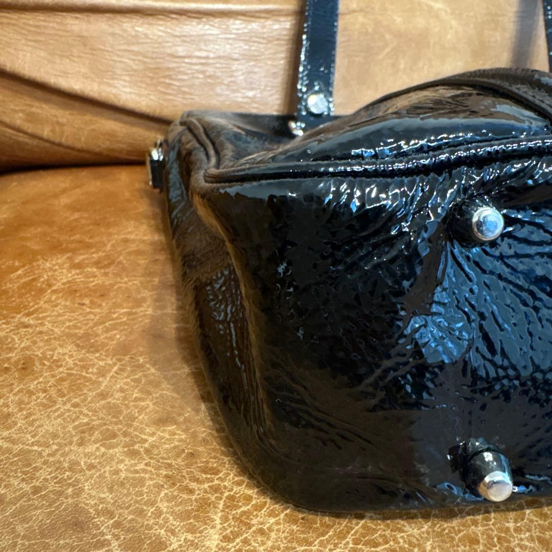 ジャックルコー パリ pari 中古 バッグ エナメル ブラック 黒 - メルカリ