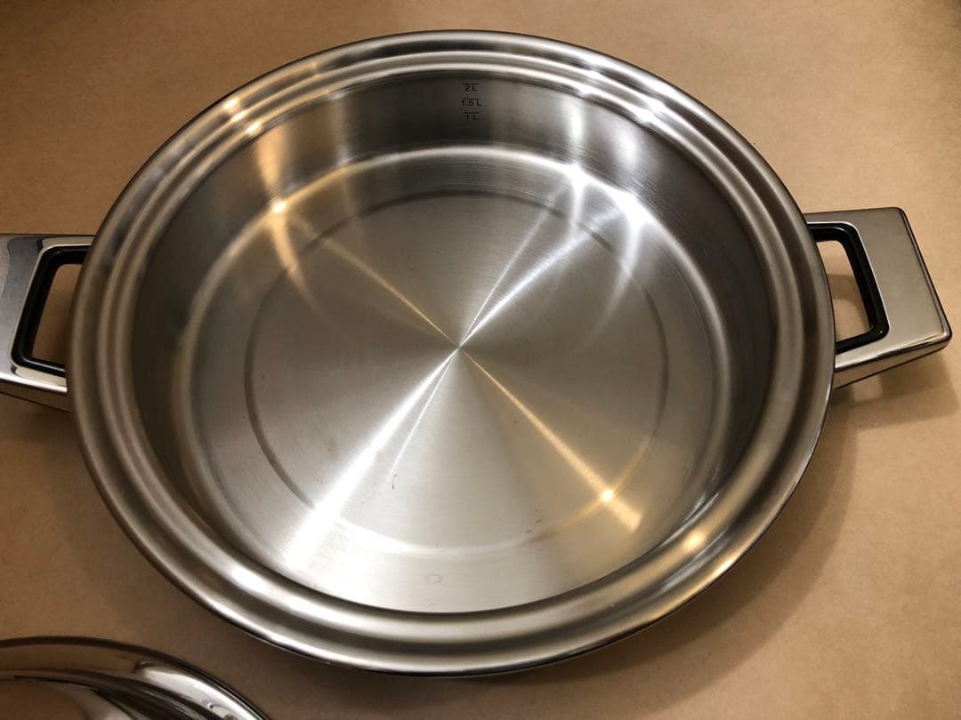 未使用　レインボークッカープレミアム　浅鍋　26cm 3.3L