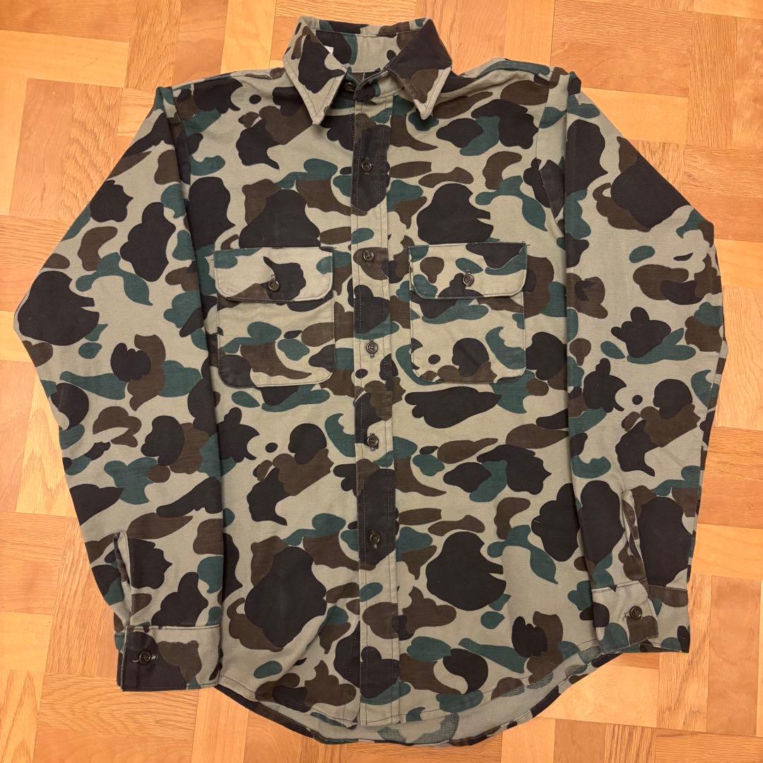 70s~80s five brother ダックハンターカモ フランネルシャツ - メルカリ