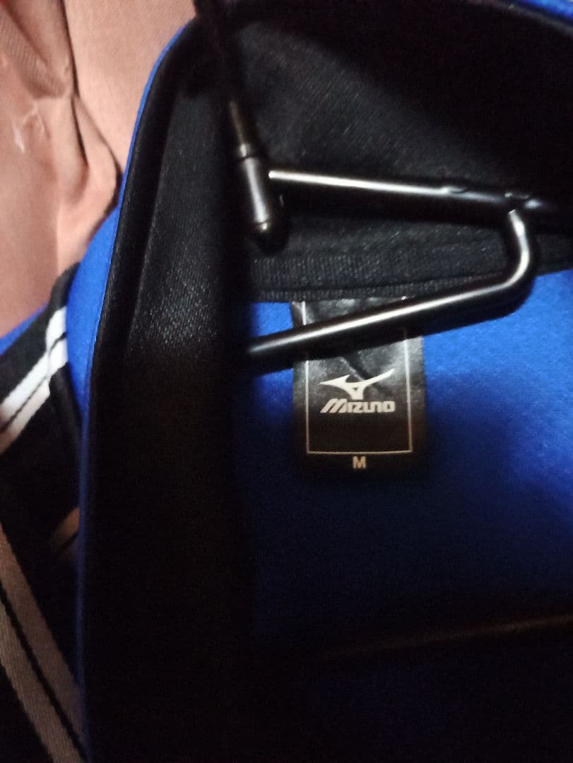 Mizunoミズノ ジャージ上下 パンツ長、半フルセット 青 ストライプ