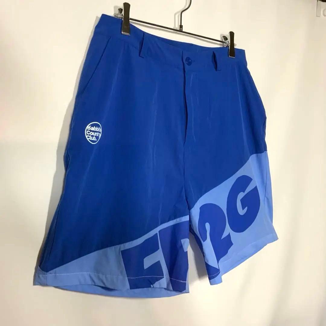 FR2 GOLF ハーフパンツ ショートパンツ ブルー ストレッチ Lサイズ