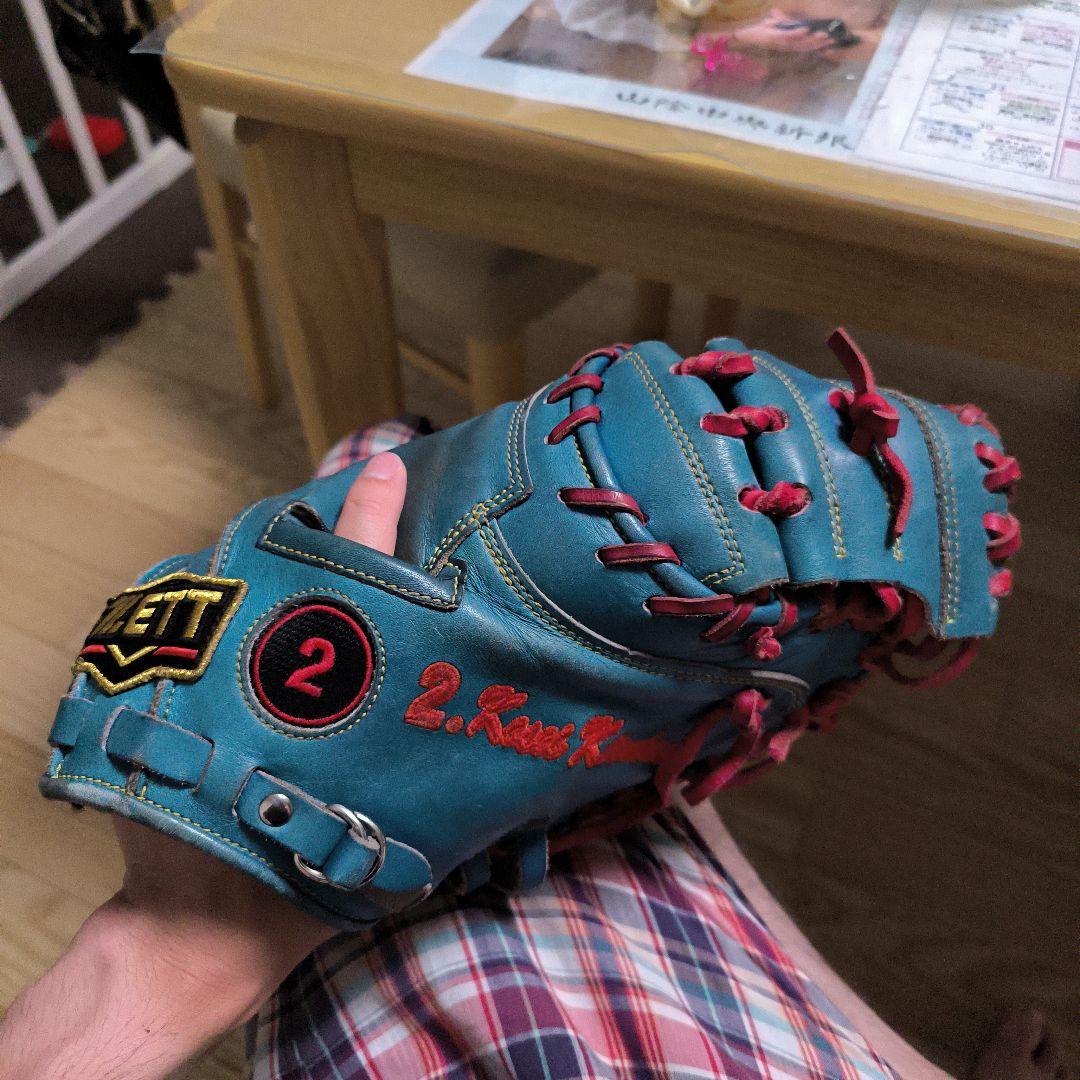 レザークラフト 青 赤 スポーツグローブ サイズ2 3550224-13-fr_tech-1-zx-v4-