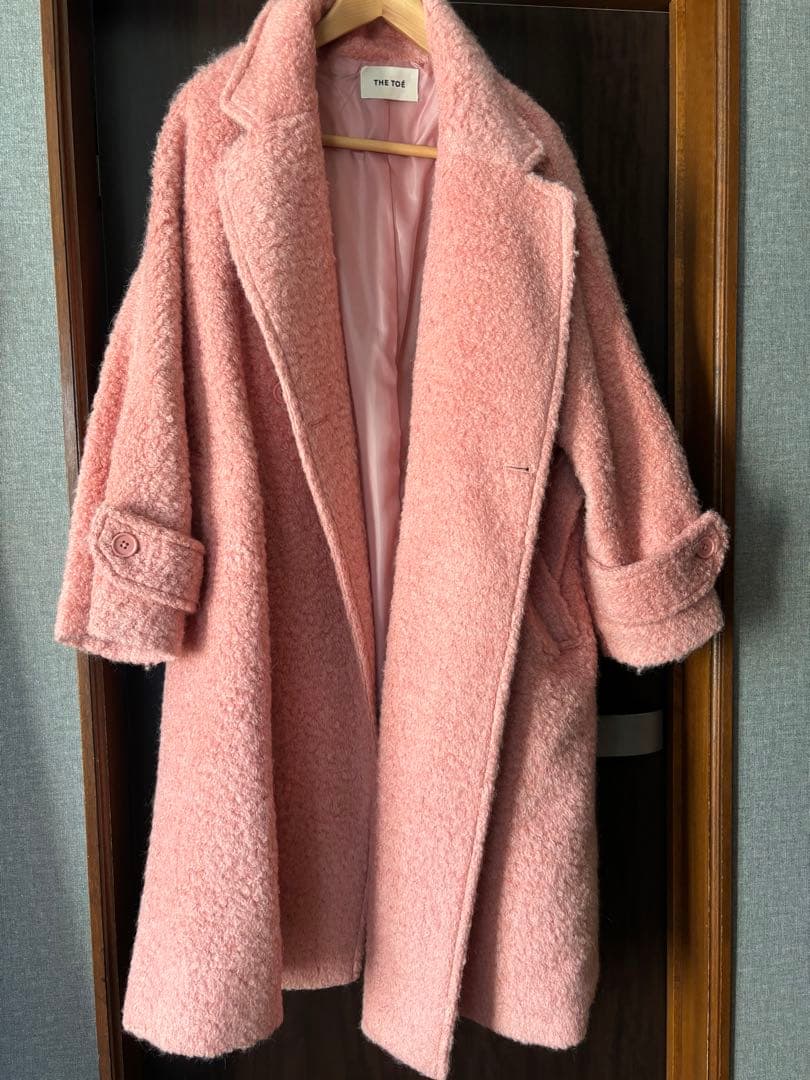 THE TOE ピンク ロングコート - メルカリ